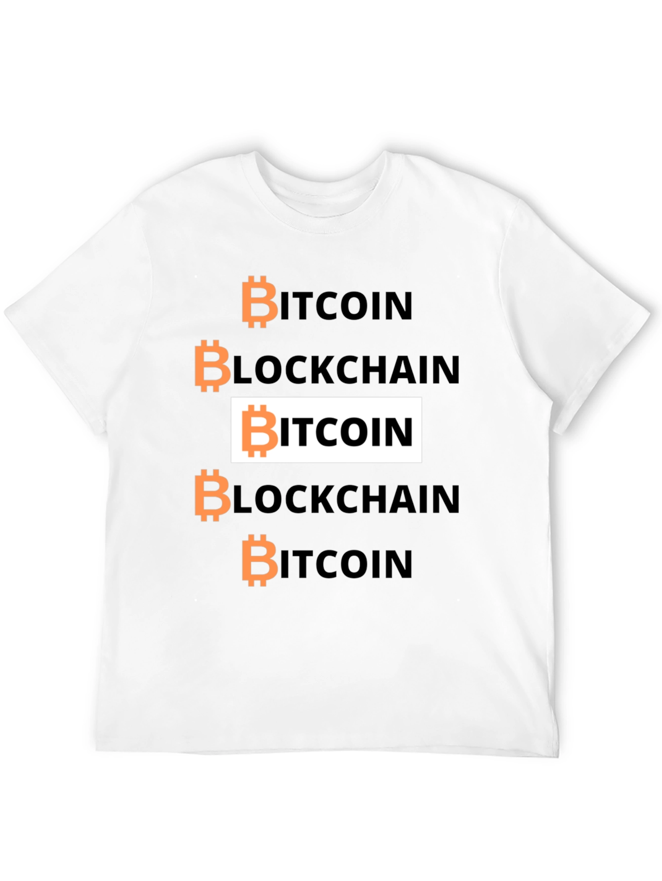 Bitcoin Blockchain Graphic Tee - Crypto Enthusiast Shirt