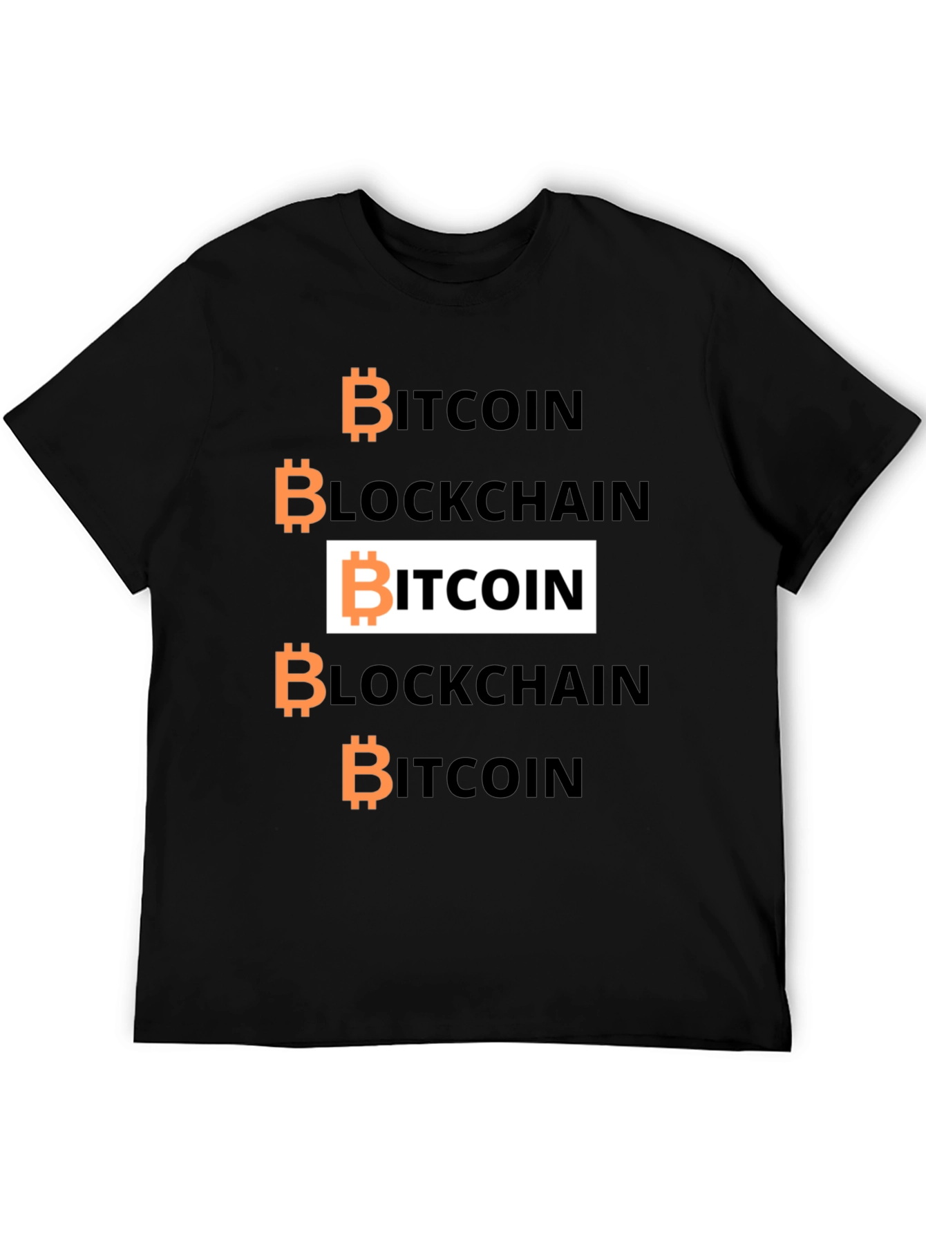 Bitcoin Blockchain Graphic Tee - Crypto Enthusiast Shirt