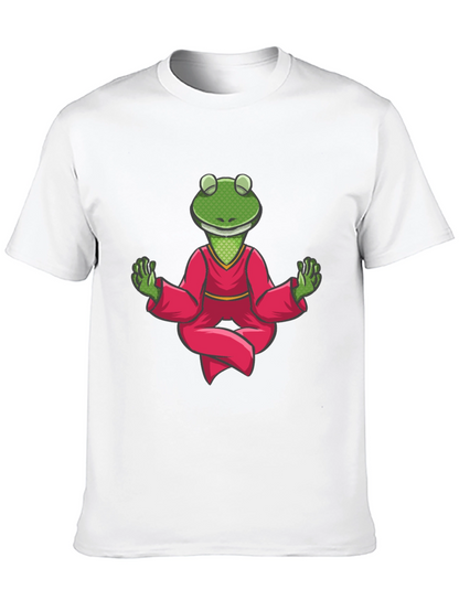 Meditating Frog T-Shirt - Zen Animal Tee