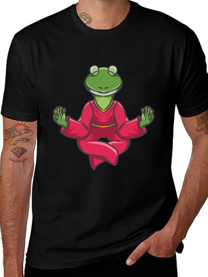 Meditating Frog T-Shirt - Zen Animal Tee