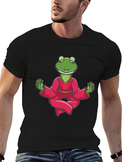 Meditating Frog T-Shirt - Zen Animal Tee