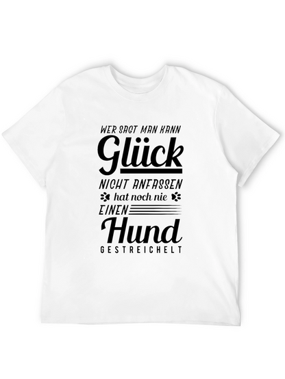 Glück Hund Black Graphic Tee