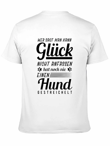 Glück Hund Black Graphic Tee