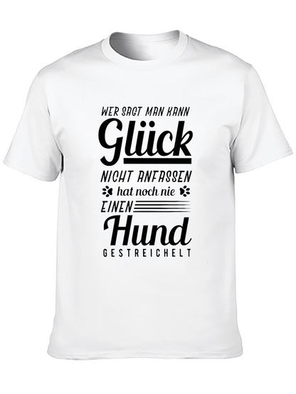 Glück Hund Black Graphic Tee