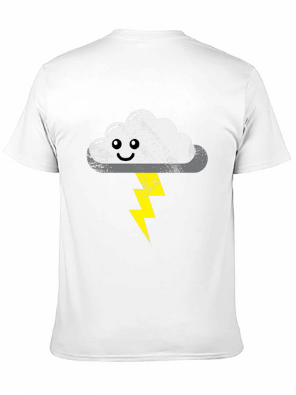 Stormy Cloud T-Shirt - Cute Lightning Bolt Design