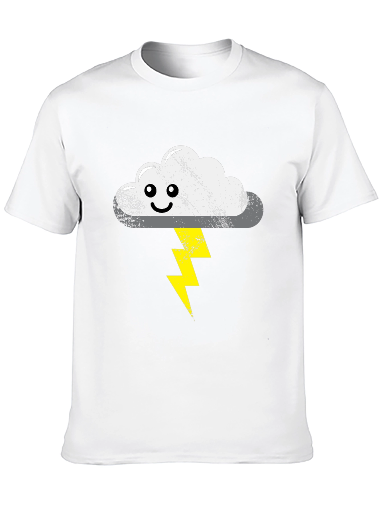 Stormy Cloud T-Shirt - Cute Lightning Bolt Design