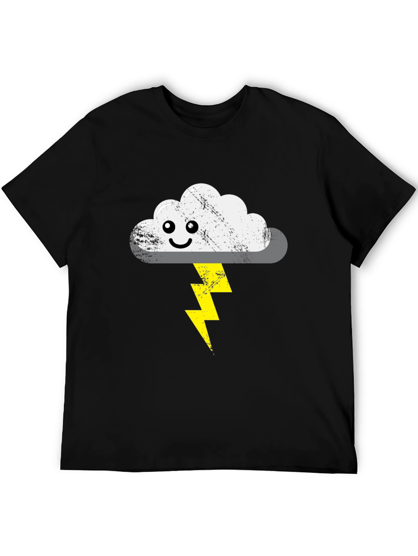 Stormy Cloud T-Shirt - Cute Lightning Bolt Design