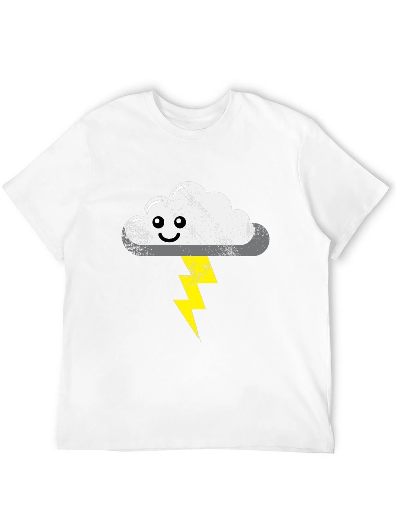 Stormy Cloud T-Shirt - Cute Lightning Bolt Design
