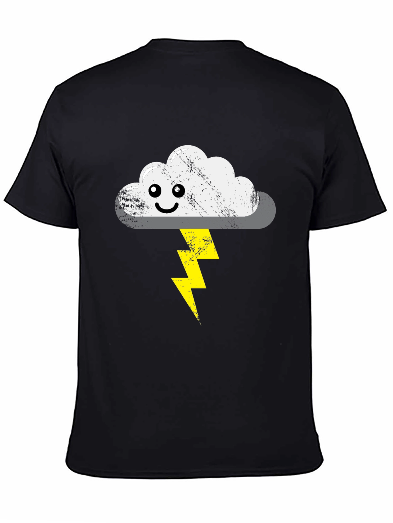 Stormy Cloud T-Shirt - Cute Lightning Bolt Design