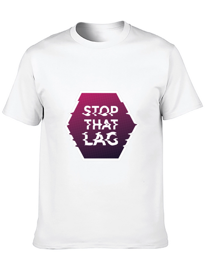Stop That Lag Graphic Tee - Gamer Style