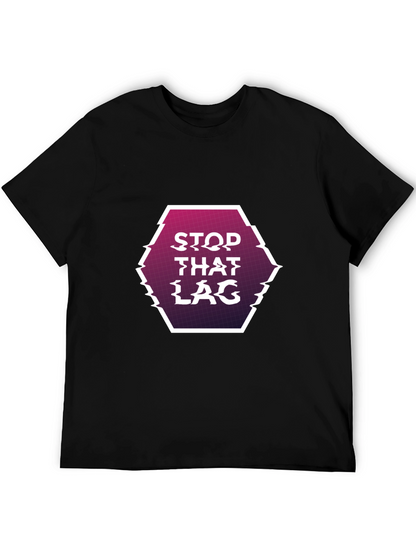 Stop That Lag Graphic Tee - Gamer Style