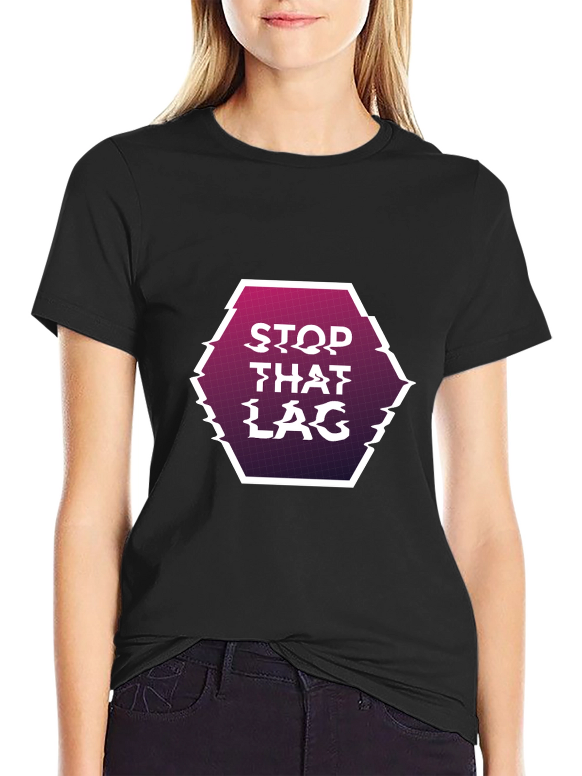 Stop That Lag Graphic Tee - Gamer Style
