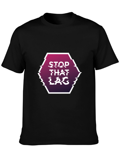 Stop That Lag Graphic Tee - Gamer Style