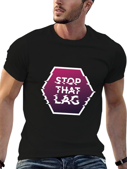 Stop That Lag Graphic Tee - Gamer Style