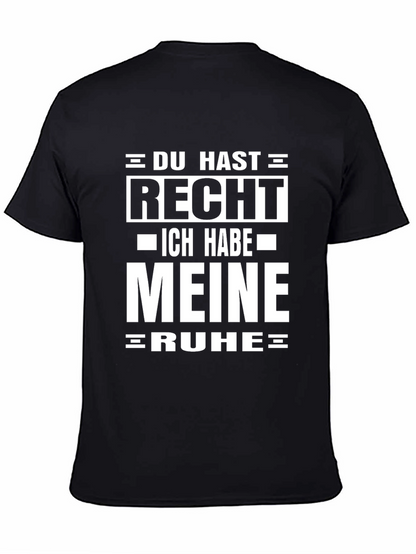 Mens Black T-Shirt with Funny German Slogan