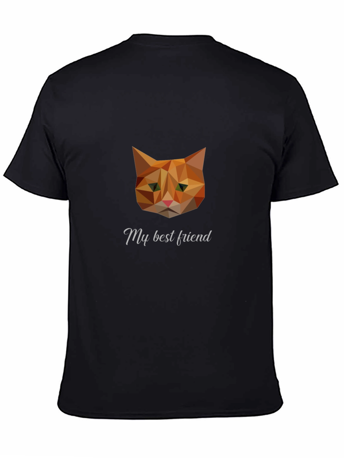Geometric Cat Graphic Tee - My Best Friend
