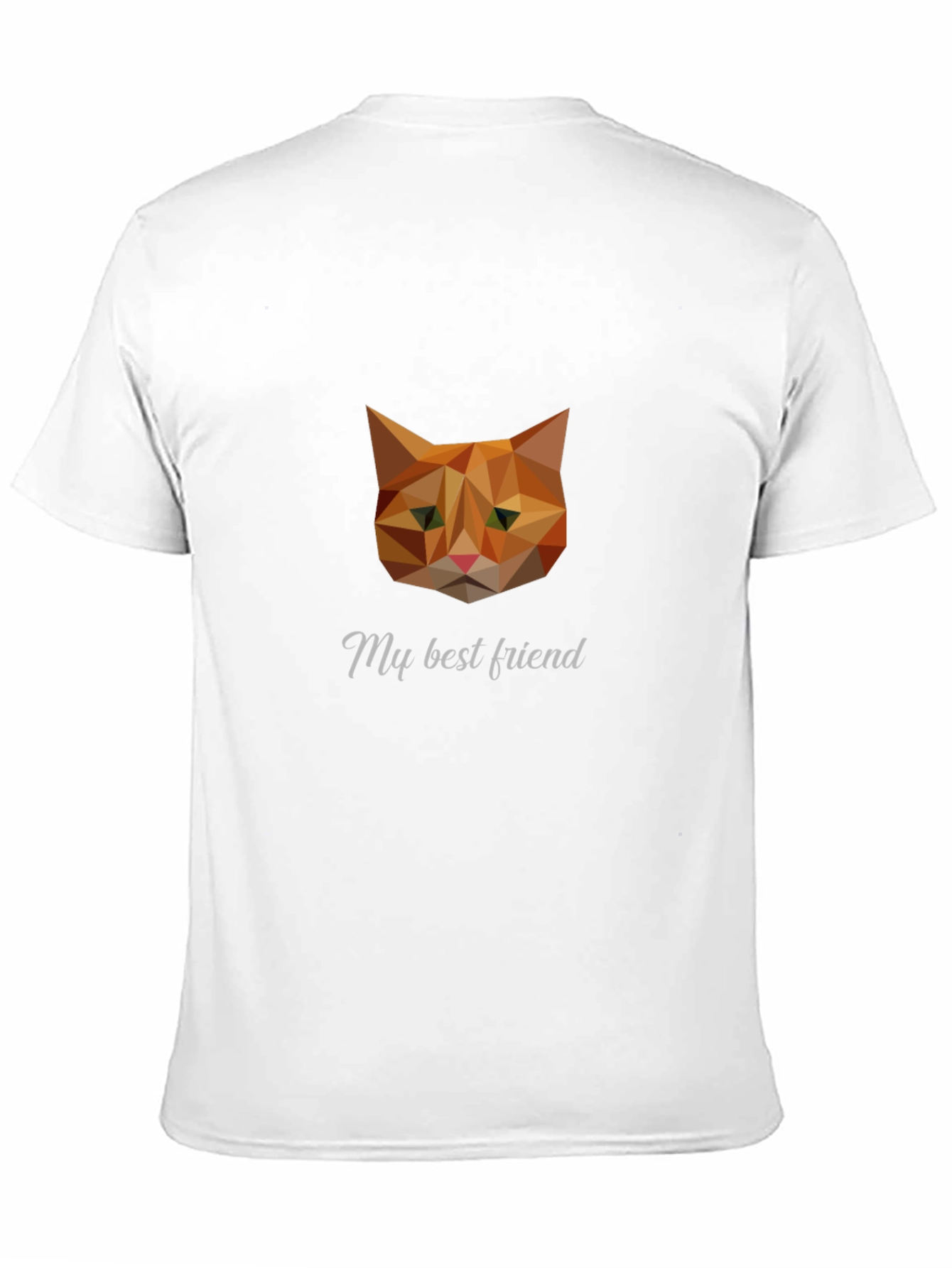Geometric Cat Graphic Tee - My Best Friend