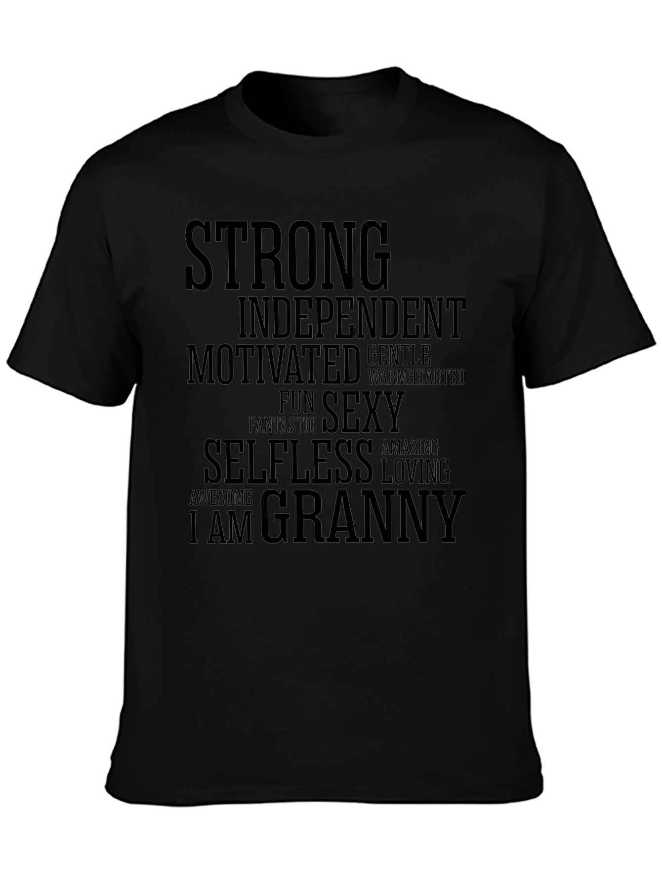 Strong Granny Graphic Tee - Empowering Womens T-Shirt