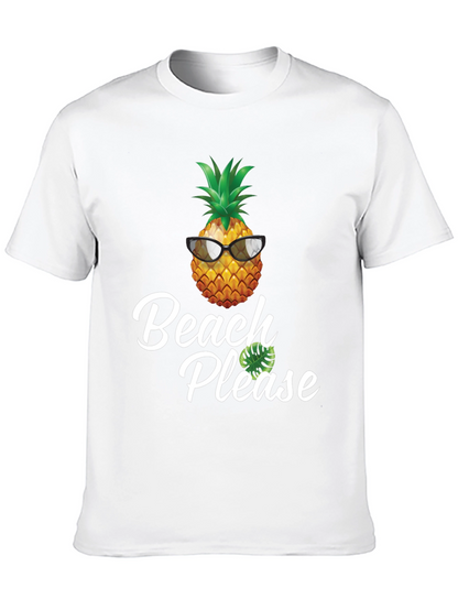 Beach Please Pineapple Graphic T-Shirt