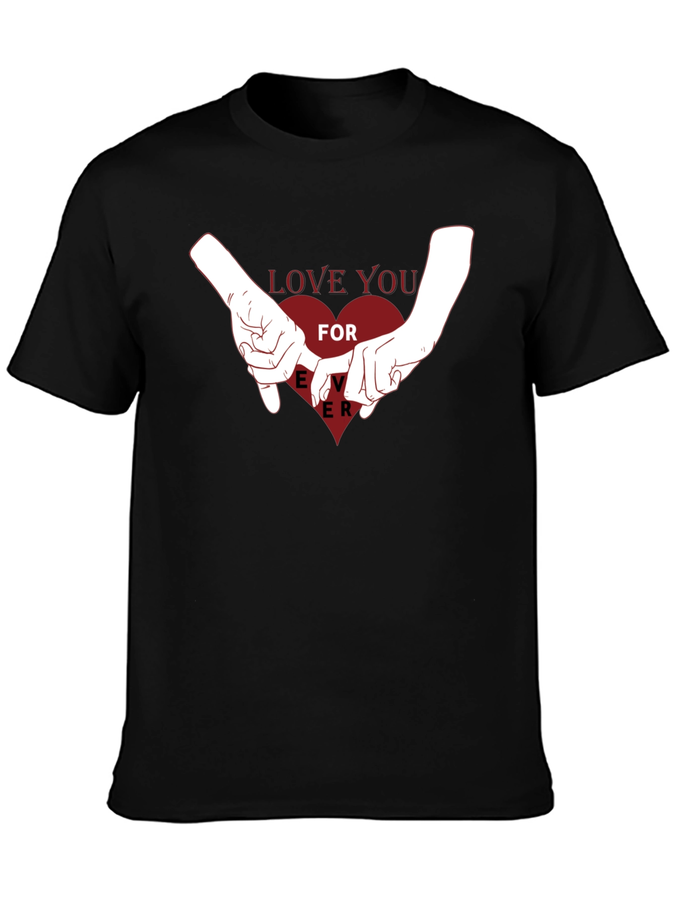 Love You Forever Graphic Tee - Black