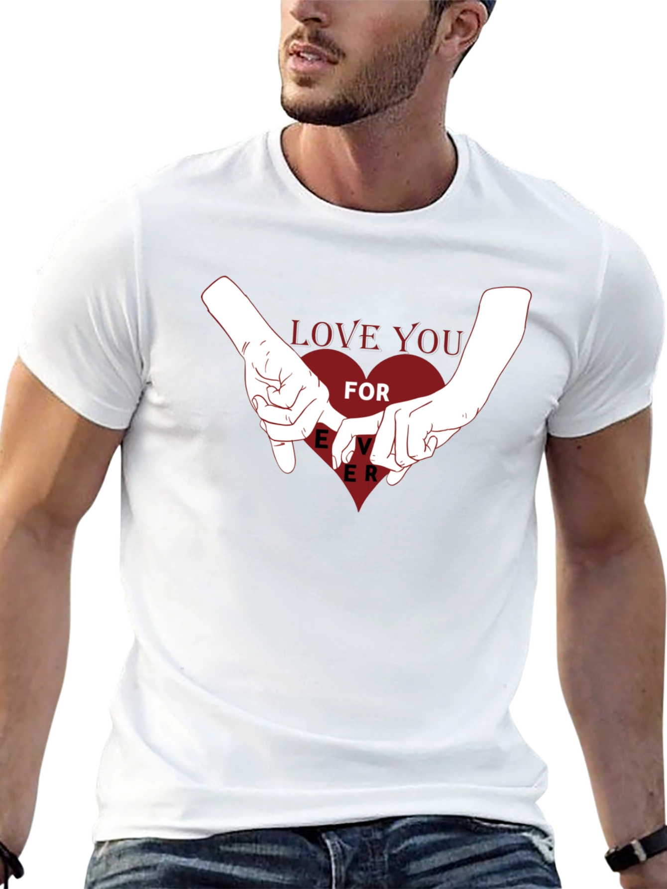 Love You Forever Graphic Tee - Black
