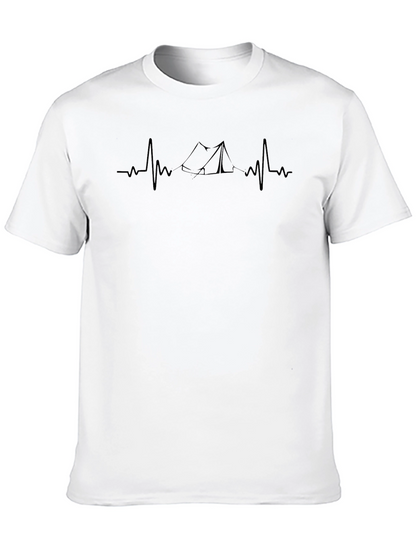 Camping Heartbeat T-Shirt - Adventure Tee