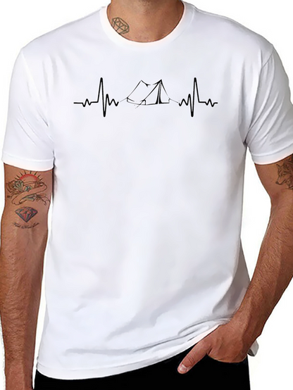 Camping Heartbeat T-Shirt - Adventure Tee