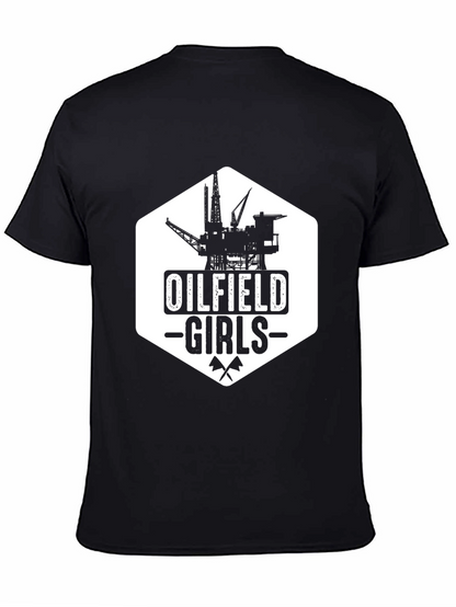Oilfield Girls Black Graphic T-Shirt