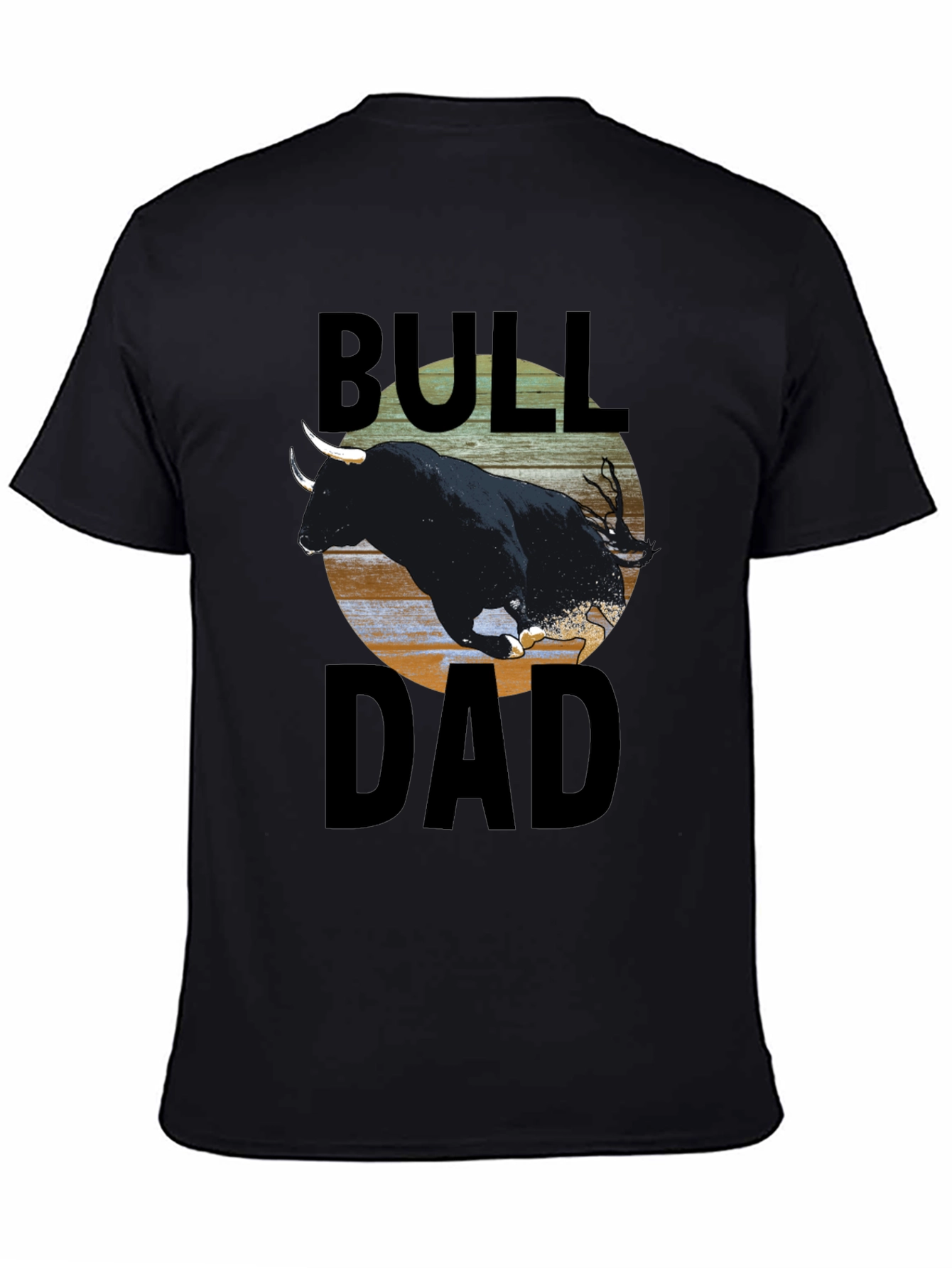 Bull Dad T-Shirt - Black