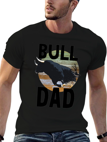 Bull Dad T-Shirt - Black