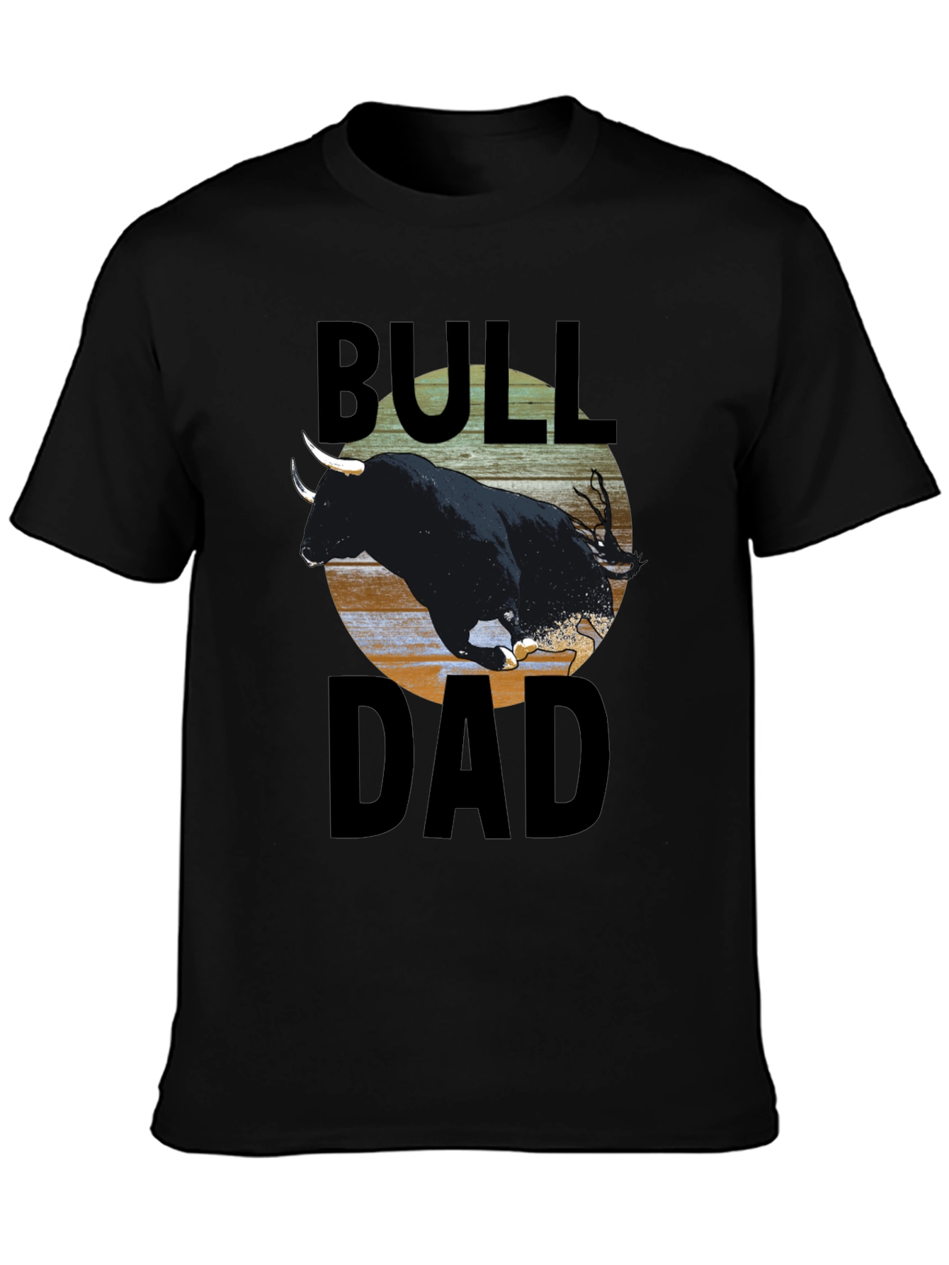 Bull Dad T-Shirt - Black