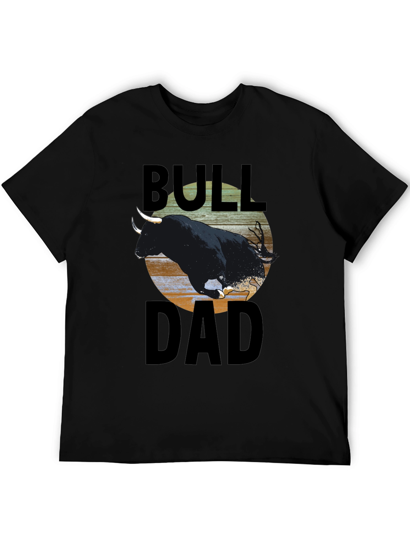 Bull Dad T-Shirt - Black