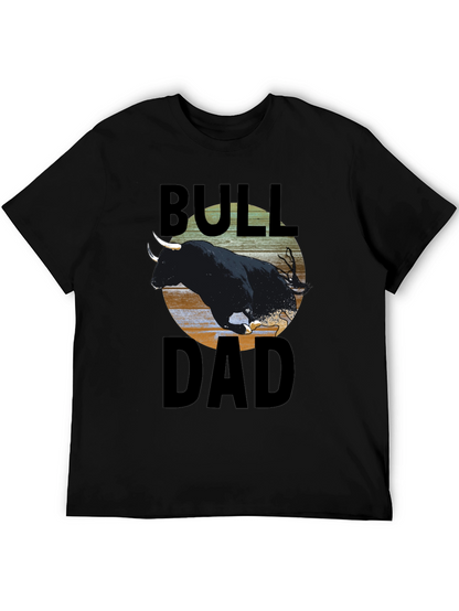 Bull Dad T-Shirt - Black