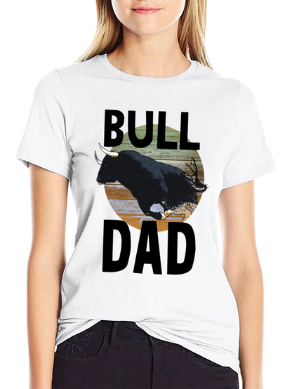 Bull Dad T-Shirt - Black