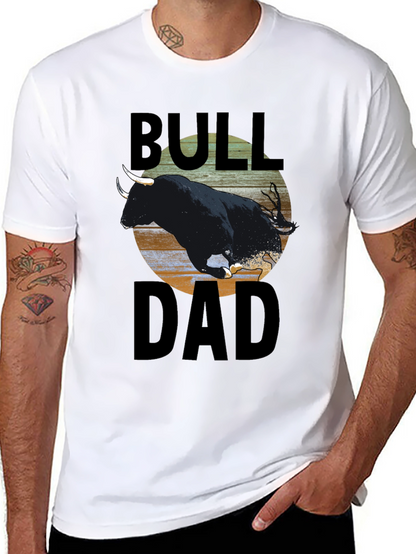 Bull Dad T-Shirt - Black