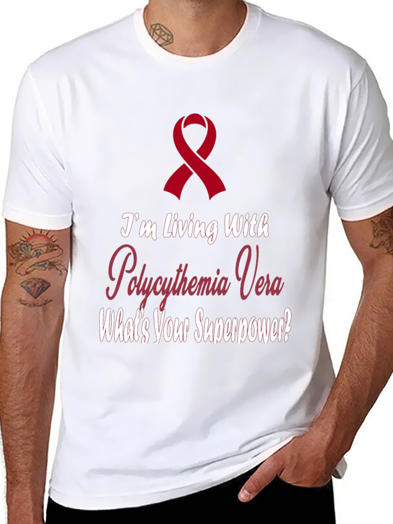 Polycythemia Vera Awareness Ribbon T-Shirt