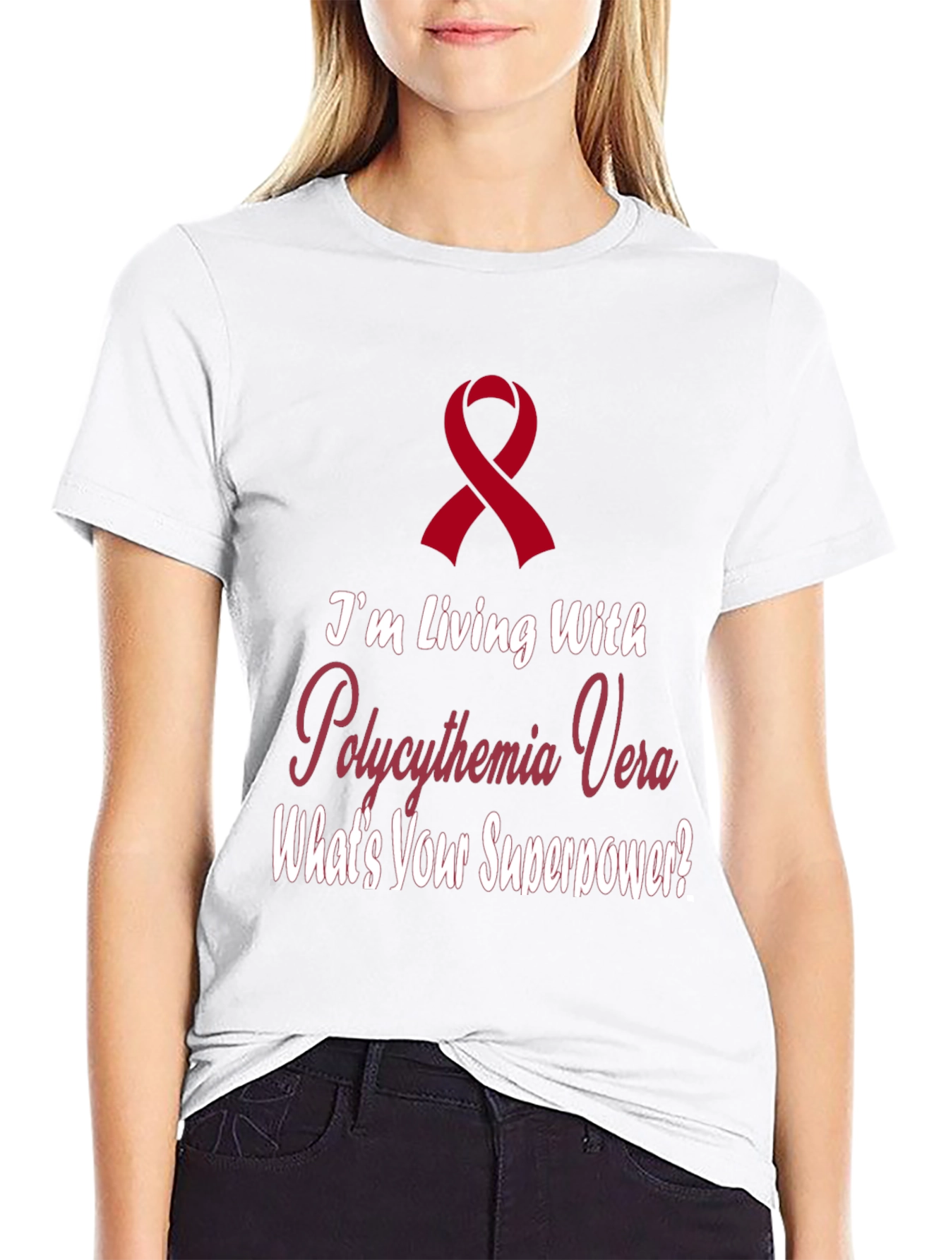 Polycythemia Vera Awareness Ribbon T-Shirt