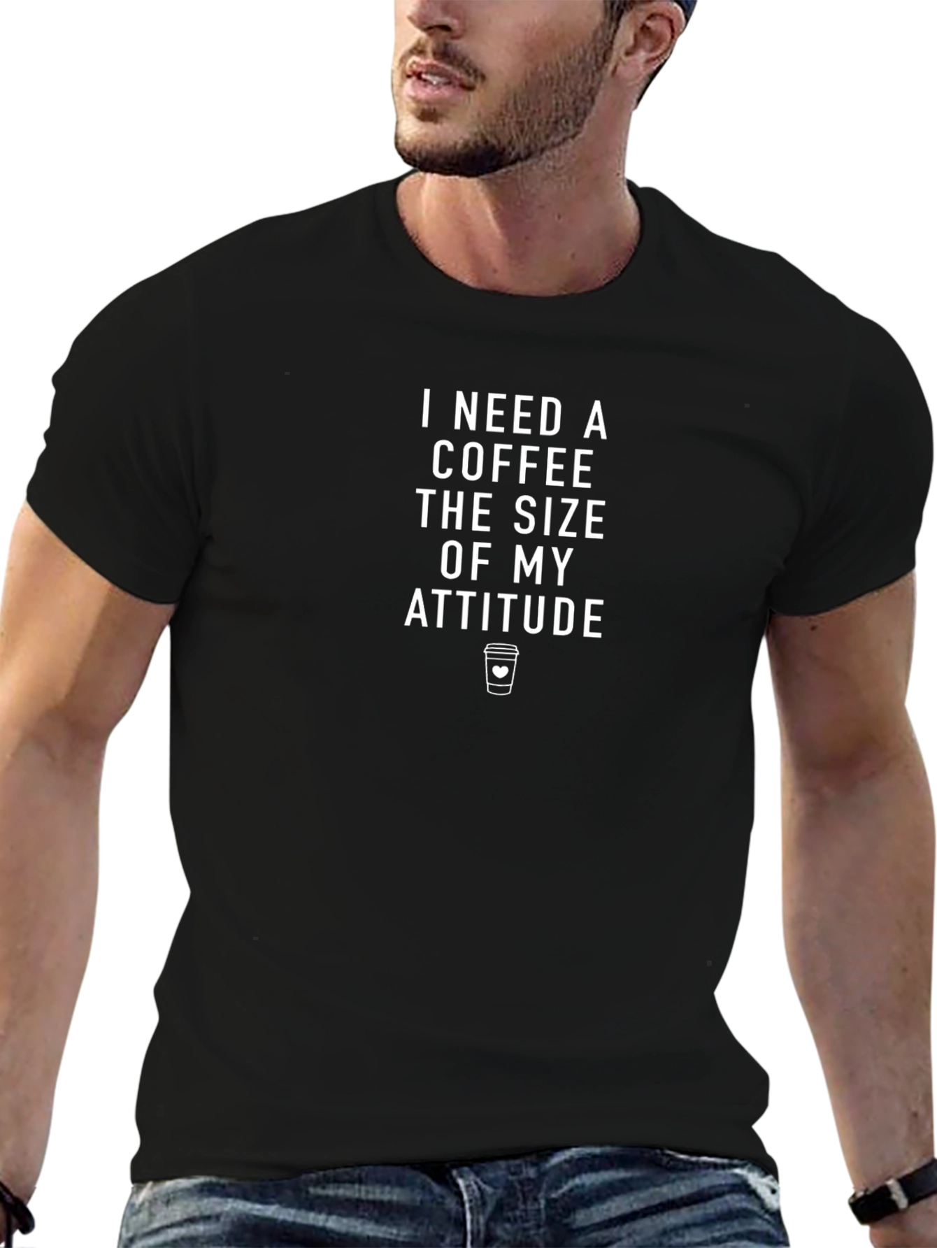 Coffee Attitude T-Shirt - Funny Slogan Tee