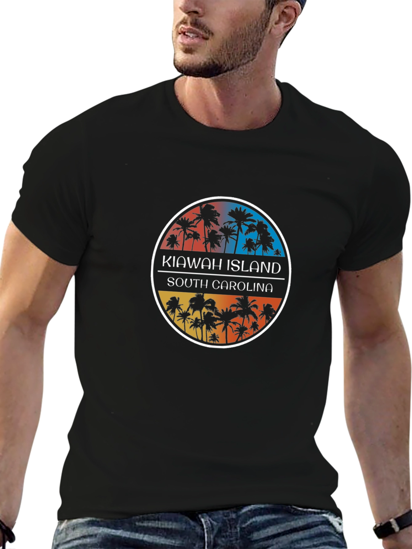 Kiawah Island South Carolina Palm Tree T-Shirt