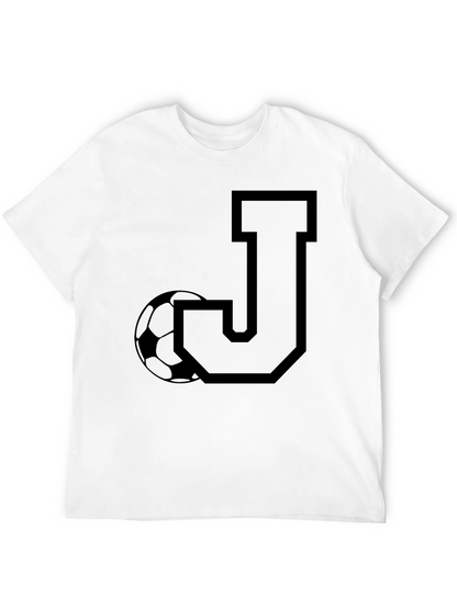 Initial J Soccer T-Shirt - Black