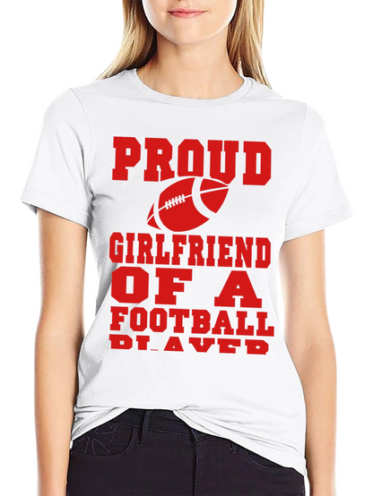 Proud Football Girlfriend Graphic Tee