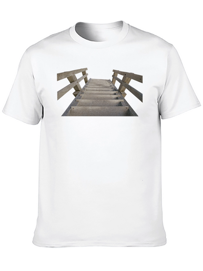 Stairway to Unknown T-Shirt - Black Cotton Tee