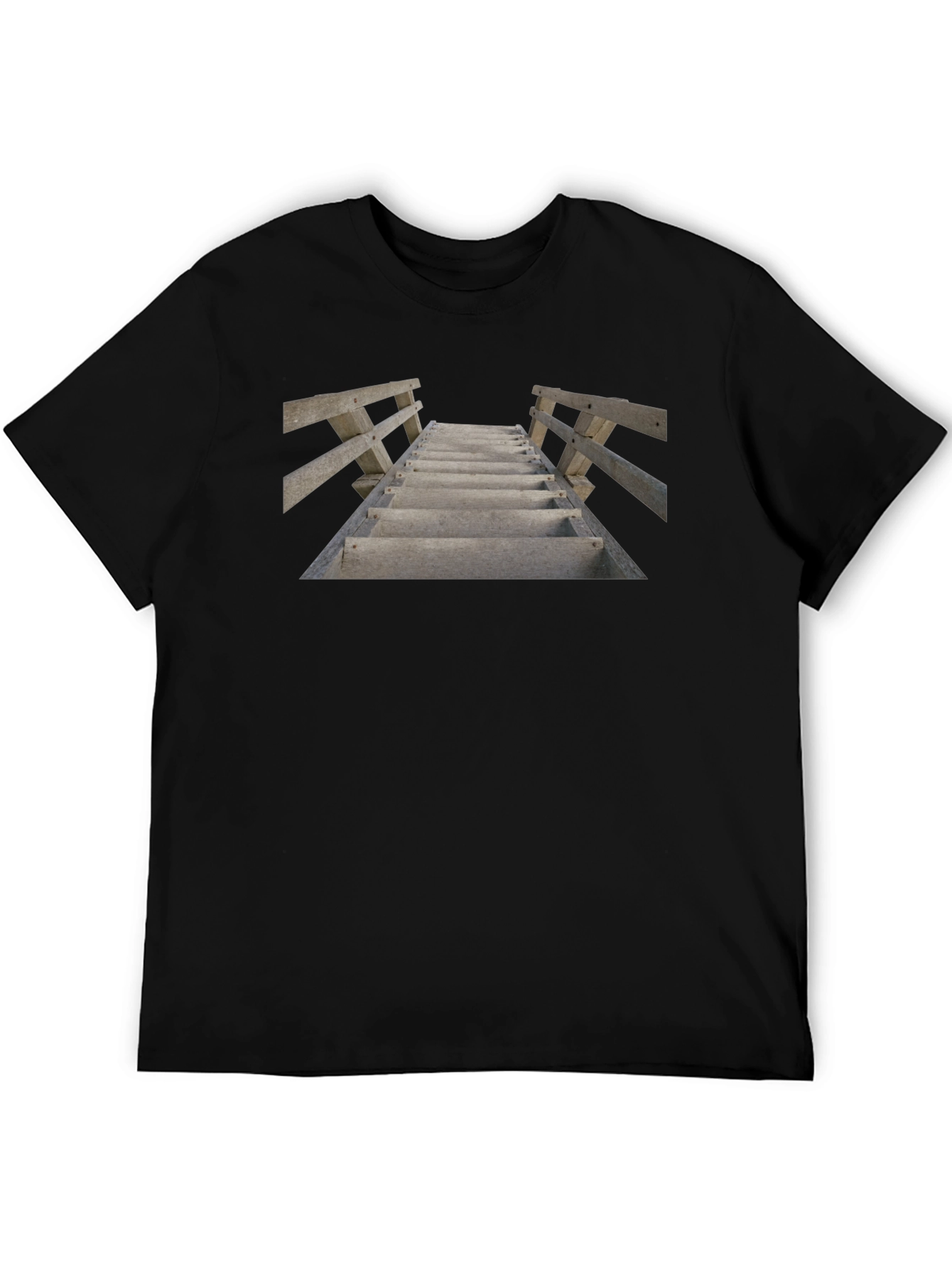 Stairway to Unknown T-Shirt - Black Cotton Tee