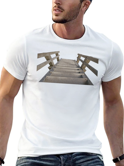 Stairway to Unknown T-Shirt - Black Cotton Tee