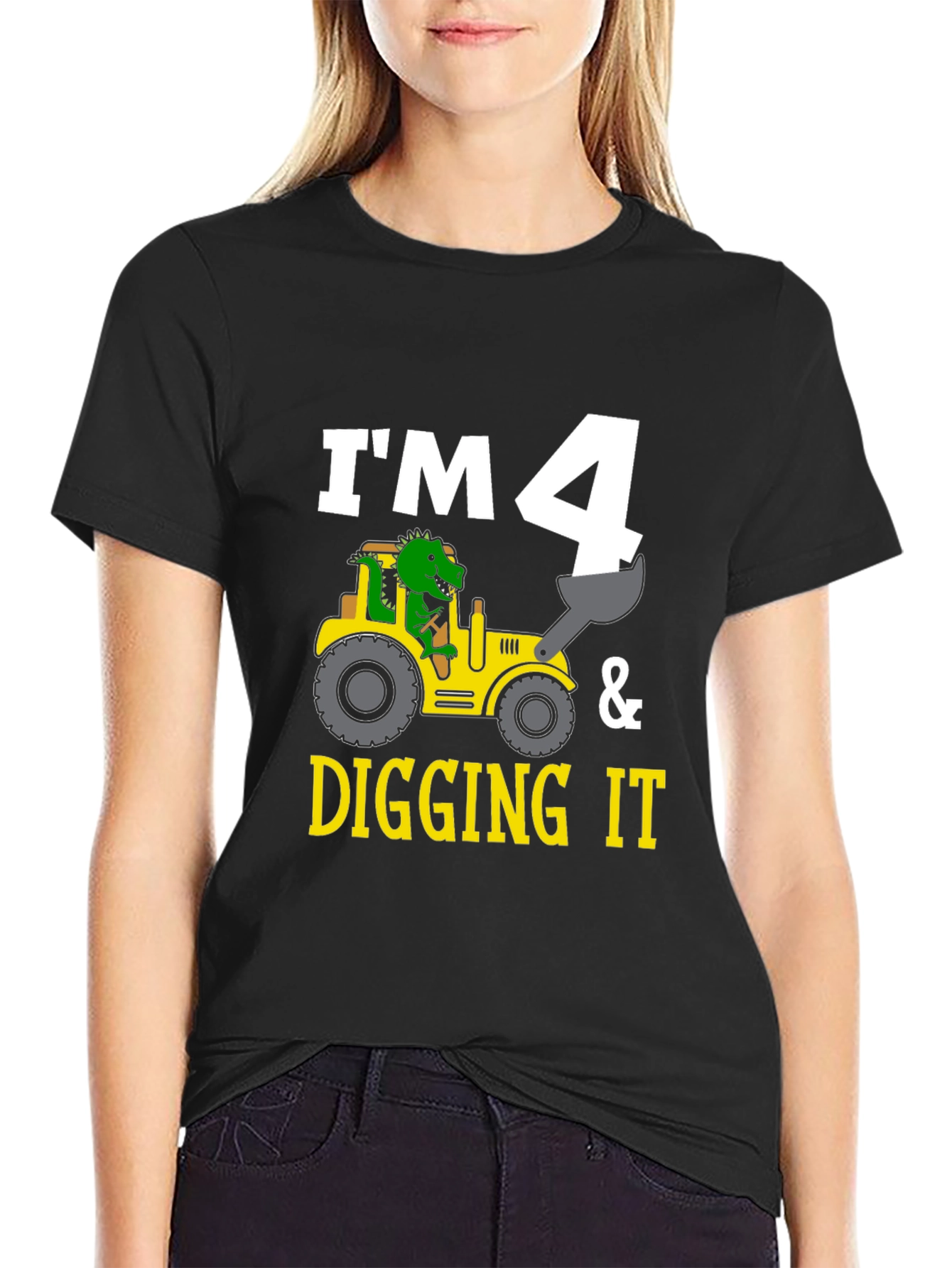 Im 4 & Digging It Toddler Birthday Shirt