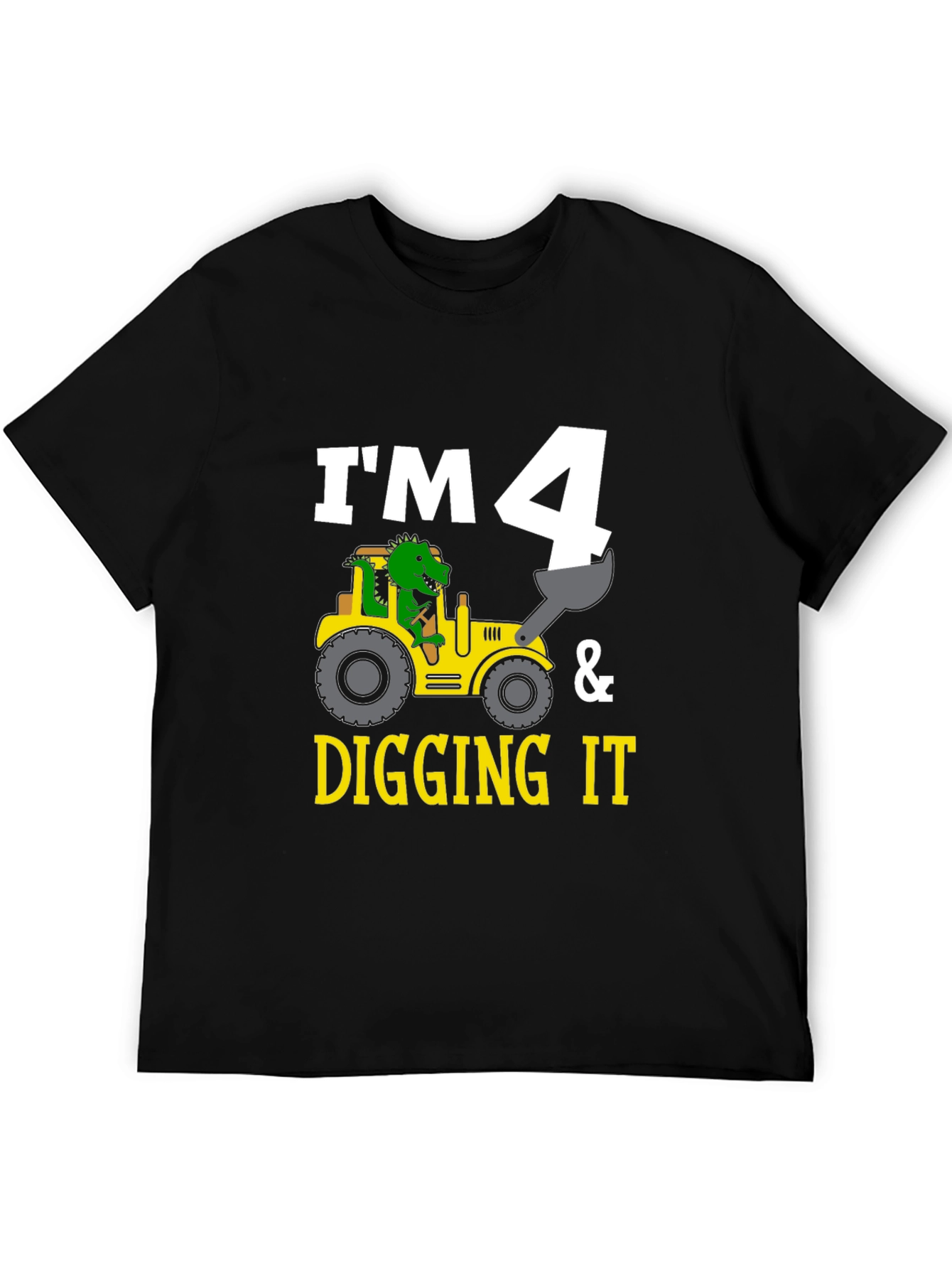 Im 4 & Digging It Toddler Birthday Shirt