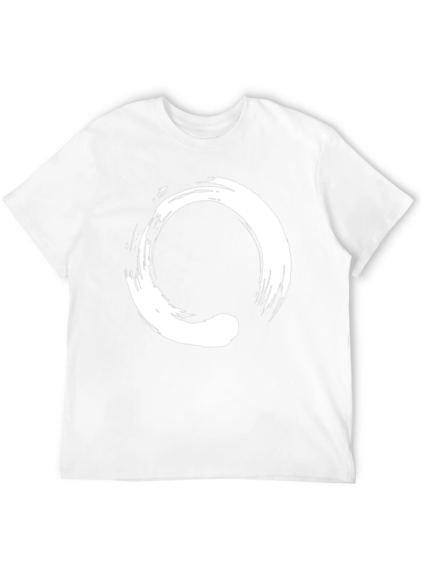 Zen Circle Black T-Shirt - Enso Symbol