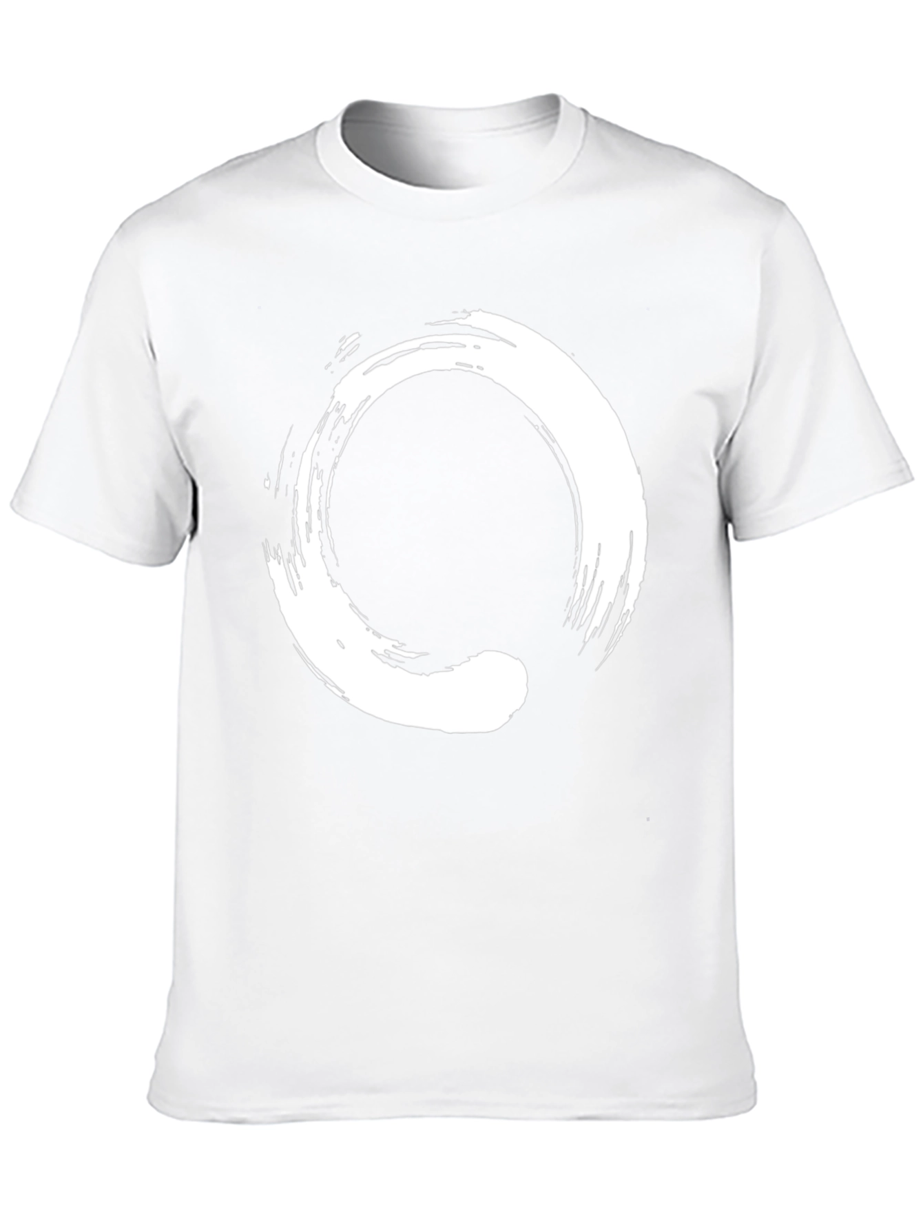 Zen Circle Black T-Shirt - Enso Symbol