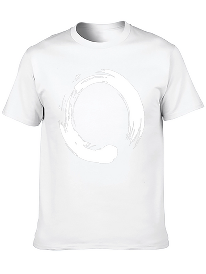 Zen Circle Black T-Shirt - Enso Symbol
