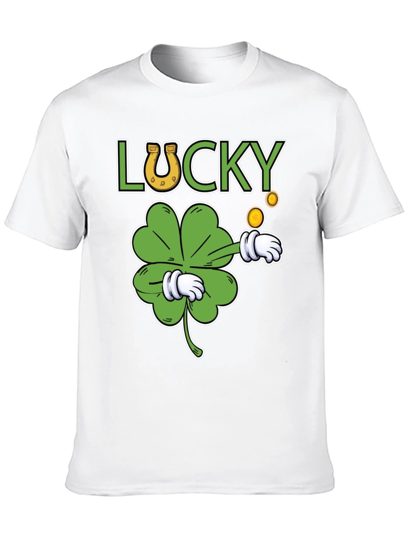 Lucky Clover Graphic T-Shirt - St. Patricks Day Tee